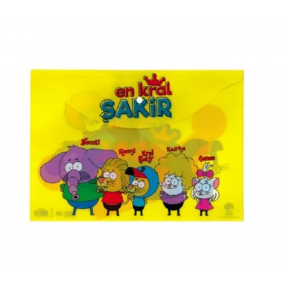 Kral Şakir - Çıtçıtlı Dosya A4 / Sarı
