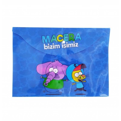 Kral Şakir - Çıtçıtlı Dosya A4 / Mavi