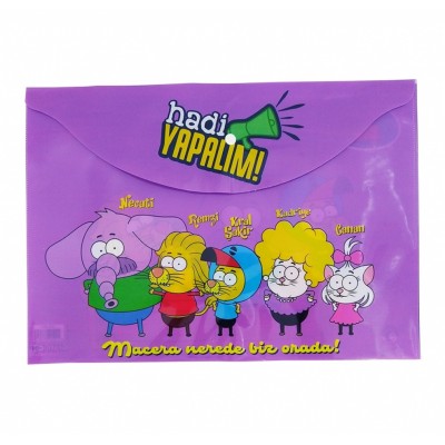 Kral Şakir - Çıtçıtlı Dosya A4 / Mor