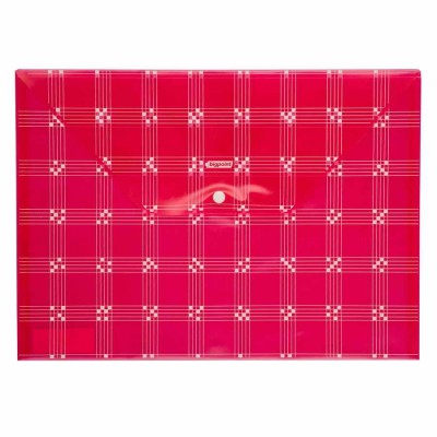 Çıtçıtlı Dosya Desenli - Kırmızı