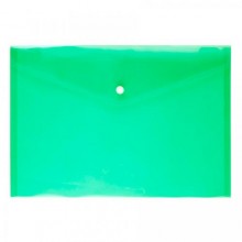 Lotte Çıtçıtlı Dosya A4 - Şeffaf Yeşil