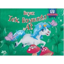 Pop up Mini Tek Boynuzlu At / Beyaz Tek Boynuzlu At