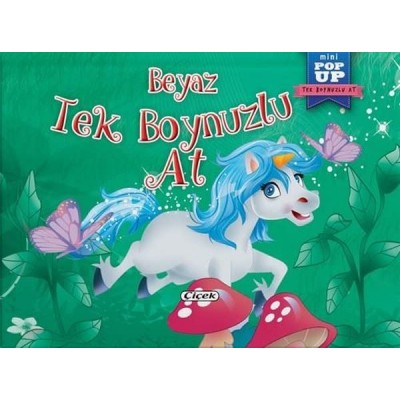 Pop up Mini Tek Boynuzlu At / Beyaz Tek Boynuzlu At
