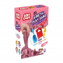 Aksesuarlı Pembe Kinetik Oyun Kumu - 1000 gr