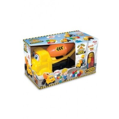 Kutulu Büyük Çimento Kamyonu Bloklu 30 Parça