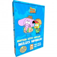 Kral Şakir Muhtişim Eğitici Kartlar - İngilizce Hayvanlar