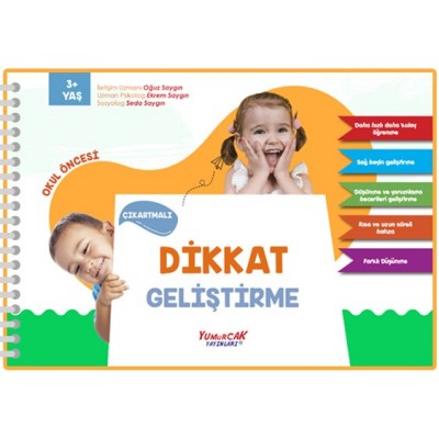 Çıkartmalı Dikkat Geliştirme Kitabı - 3 yaş