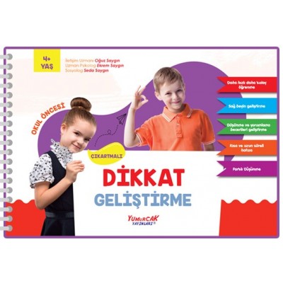 Çıkartmalı Dikkat Geliştirme Kitabı - 4 yaş