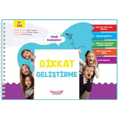 Çıkartmalı Dikkat Geliştirme Kitabı - 8 yaş