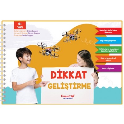 Çıkartmalı Dikkat Geliştirme Kitabı - 9 yaş