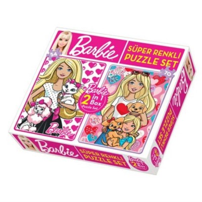 Barbie 2'si 1 Arada Puzzle Seti