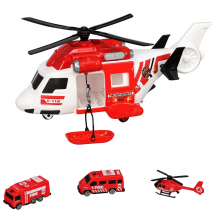 Heroes Toys - Helikopter İtfaiye Seti / Arabalı