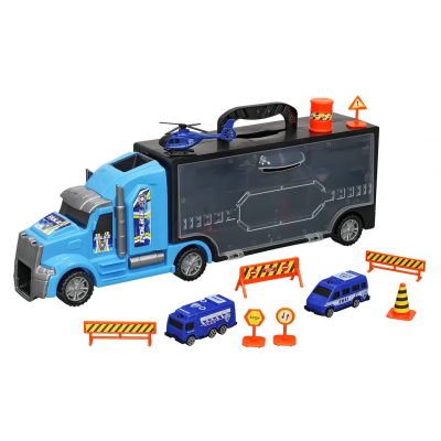 Heroes Toys - Çantalı Polis Taşıyıcı Tır Seti