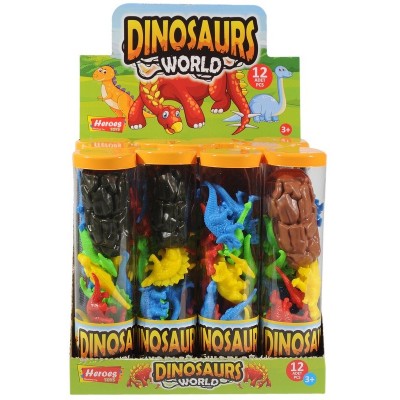 Heroes Toys - Silindir Kutuda Dinazor Seti / Küçük Boy