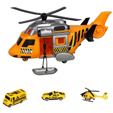 Heroes Toys - Helikopter İnşaat Seti / Arabalı