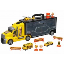 Heroes Toys - Çantalı İnşaat Taşıyıcı Tır Seti
