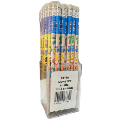 Fatih - 2B Silgili Kurşun Kalem / Monster
