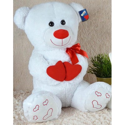 Oyuncak Kalpli Peluş Ayı - Beyaz / 60 cm