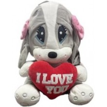 Oyuncak Kalpli Üzgün Peluş Köpek / 40 cm Oyuncak Kalpli Üzgün Peluş Köpek / 40 cm