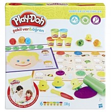 PLAY-DOH Şekil Ver & Öğren / Harfler ve Kelimeler