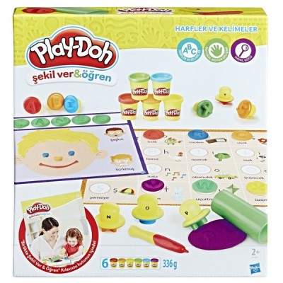 PLAY-DOH Şekil Ver & Öğren / Harfler ve Kelimeler