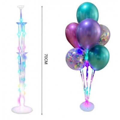 Kika - Led Işıklı Balon Standı / 70 cm