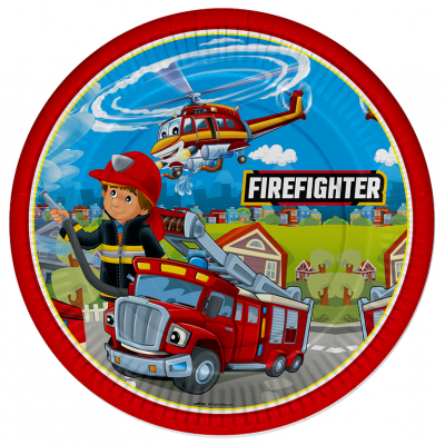 Kika - Firefighters Karton Tabak / 8 adet