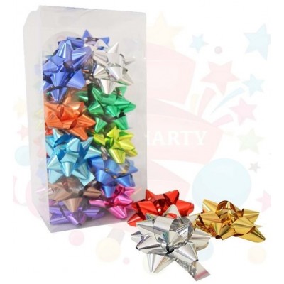 Kika - Rafya Metalik Fiyonk Süs / no: 5 - 24'lü paket