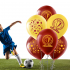 Kika - Baskılı Pastel Balon Champion / Sarı - Kırmızı - 100'lü