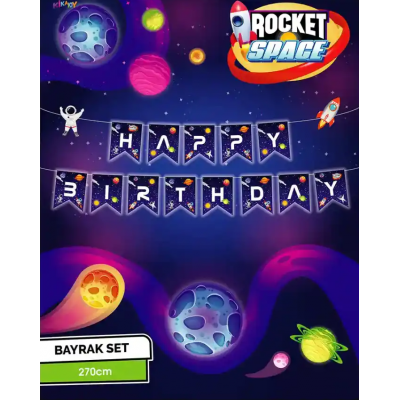 Kika - Space Happy Birtday Banner