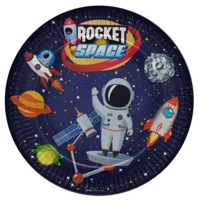 Kika - Space Karton Tabak / 8 adet