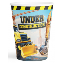 Kika - İnşaat Makineleri Karton Bardak 8 oz / 8 adet