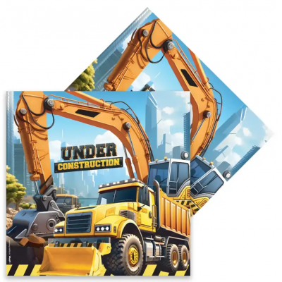 Kika - İnşaat Makineleri Kağıt Peçete / 16 adet