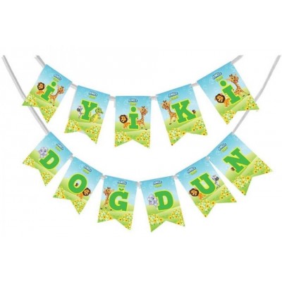 Kika - Jungle Club İyiki Doğdun Harf Afiş