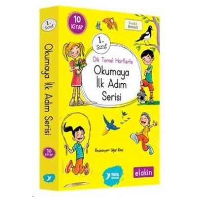 1. Sınıf Dik Temel Harflerle Okumaya İlk Adım Serisi / 10 Kitap