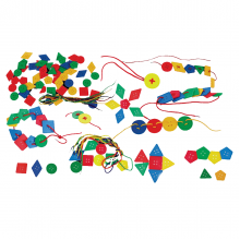 İpli Geometrik Düğmeler 96 Parça