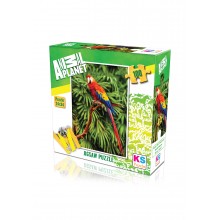 100 Parça Puzzle Animal Planet / Scarlet Macaw