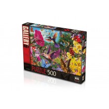 500 Parça Puzzle / Humming Bird Garden