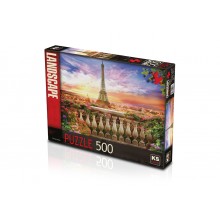 500 Parça Puzzle / Sunset İn Eiffel