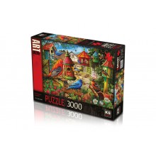 3000 Parça Puzzle / Bird House Gardens