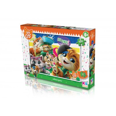 100 Parça Puzzle 44 Cats