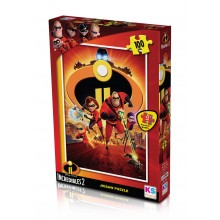 100 Parça Puzzle İncredibles 2