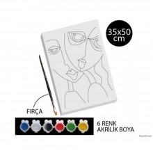 Desenli Tuval 35x50 cm