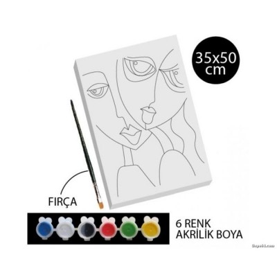 Desenli Tuval 35x50 cm