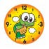 Ahşap Saat Boyama -Kaplumbağa