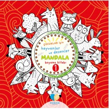 Çocuklar İçin Hayvanlar ve Desenler Mandala Boyama Kitabı - 1
