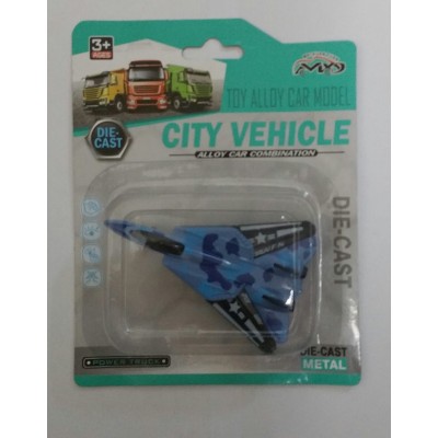 Neon Renkli Savaş Uçağı / Mavi