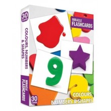 Miracle Flashcards / Colours , Numbers & Shapes 30 Cards