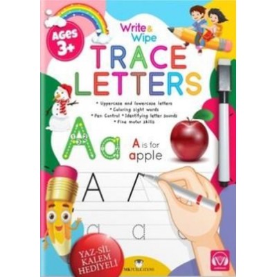 Trace Letters Activity Book / İngilizce Yaz-Sil Aktivite Kitabı