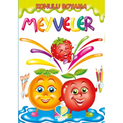Konulu Boyama Kitabı / Meyveler